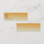 Goldenrod Carte de visite métallique (Devant / Derrière)
