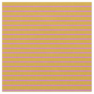 Goldenrod en Orchid Lined Pattern Stof