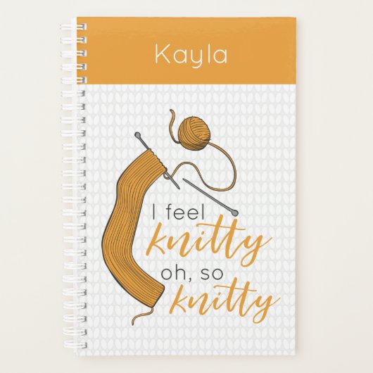 Goldenrod Jaune Je Me Sens Knitty, Oh So Knitty (Devant)