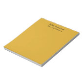 Goldenrod kleur Plain Elegant Professioneel Modern Notitieblok (Gedraaid)
