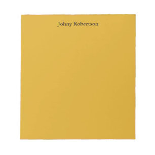 Goldenrod kleur Plain Elegant Professioneel Modern Notitieblok