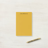 Goldenrod kleur Plain Elegant Professioneel Modern Post-it® Notes (Op bureau)