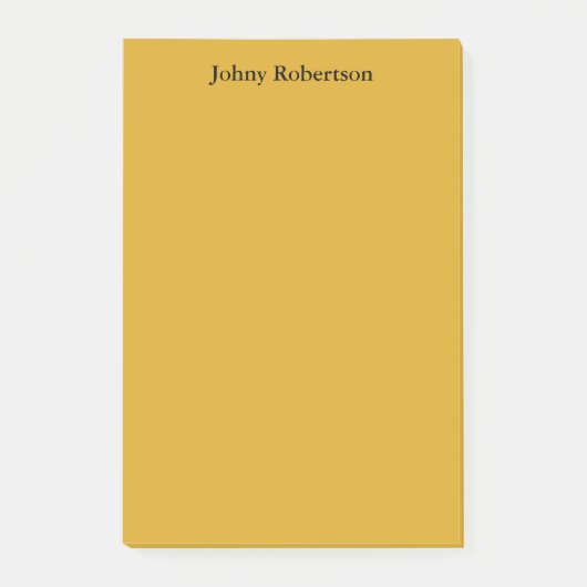 Goldenrod kleur Plain Elegant Professioneel Modern Post-it® Notes (Voorkant)