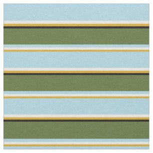 Goldenrod, Mint Cream, Blue, Olive Green en Black Stof