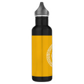 Goldenrod Wat Grieks Sleutel RND Lijst Initiaal Mo Waterfles (Links)