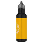 Goldenrod Wat Grieks Sleutel RND Lijst Initiaal Mo Waterfles (Rechts)