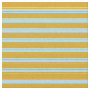 Goldenrode en Powder Blue Colored Pattern Stof