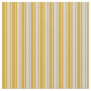 Goldenrode & Light Grey Lines/Stripes Pattern Stof