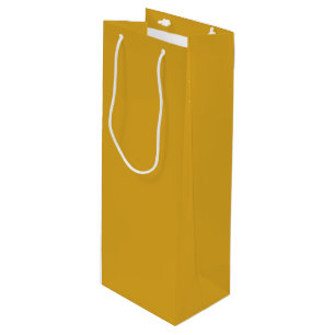 Goldenrode Solid Color Wijn Cadeautas