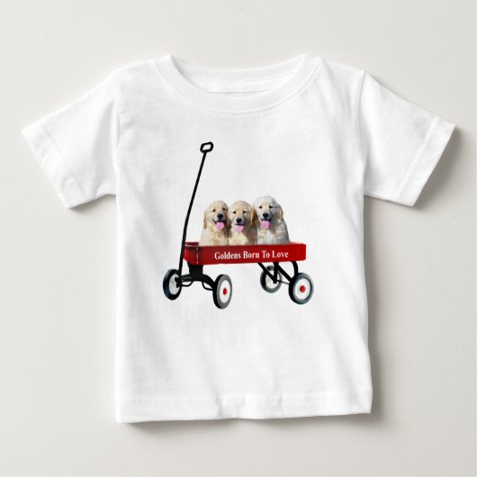 Goldens in Wagon Toddler Unisex Shirt (Voorkant)