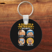 Goldens Tee Golden Retriever Security Funny Sleutelhanger (Voorkant)