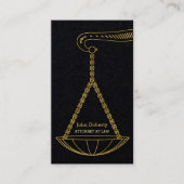 GoldenScales of Justice | Professionele advocaat Visitekaartje (Voorkant)