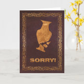 GoldenVase Désolé ! Carte (Fleur jaune)