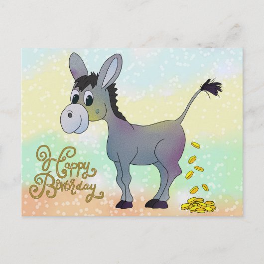 Goldesel Postkarte Briefkaart (Voorkant)