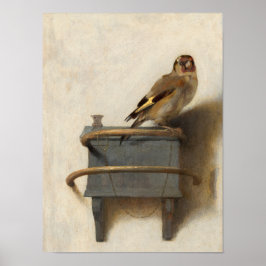 Goldfinch, 1654, van Carel Fabritius Poster