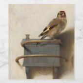 Goldfinch, 1654, van Carel Fabritius Wijn Etiket (Enkel label)