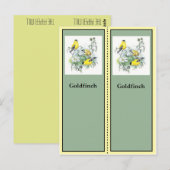 Goldfinch Birding Bladwijzer Briefkaart (Voorkant / Achterkant)