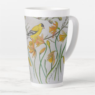 Goldfinch & Daffidols Latte Mug