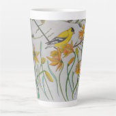 Goldfinch & Daffidols Latte Mug (Devant)