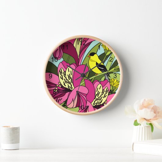 Goldfinch en Bloemen (Huis)