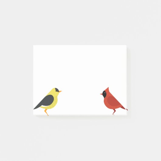 Goldfinch en kardinaal post-it® notes (Voorkant)