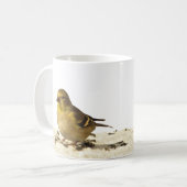 Goldfinch en Pine Siskin Koffiemok (Voorkant links)