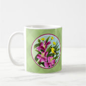 Goldfinch et Mugs de fleurs (Gauche)