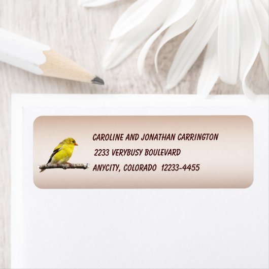 Goldfinch Etiket (Insitu)