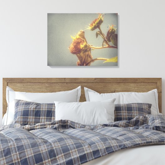 Goldfinch Grunge Canvas Afdruk (Insitu (Slaapkamer))