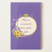 Goldfinch Lente Tuin Bruiloft Paarse Planner (Achterkant)