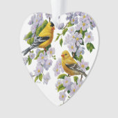 Goldfinch Oiseaux & Fleurs U-Pick Couleur Arrière  (devant)