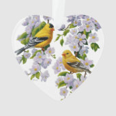 Goldfinch Oiseaux & Fleurs U-Pick Couleur Arrière  (dos)