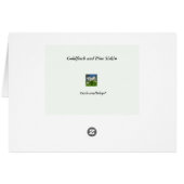 Goldfinch & Pine Siskin Blank Card (Achterkant Horizontaal)