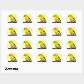 Goldfinch Ronde Sticker (Vel)