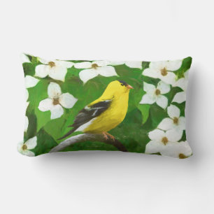 Goldfinch schilderen - Kute Original Dog Art Kussen