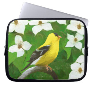 Goldfinch schilderen - Kute Original Dog Art Laptop Sleeve