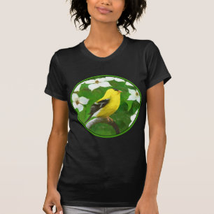 Goldfinch schilderen - Kute Original Dog Art T-shirt