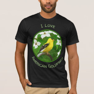 Goldfinch schilderen - Kute Original Dog Art T-shirt