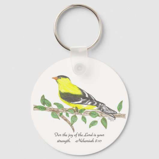 Goldfinch Sleutelhanger (Voorkant)