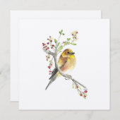 Goldfinch Waterverf Bird (Voorkant / Achterkant)