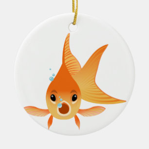 Goldfish Animal Keramisch Ornament