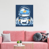 Goldfish Astronaut Canvas Afdruk (Insitu (Woonkamer))