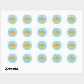 Goldfish Bowl Ronde Sticker (Vel)