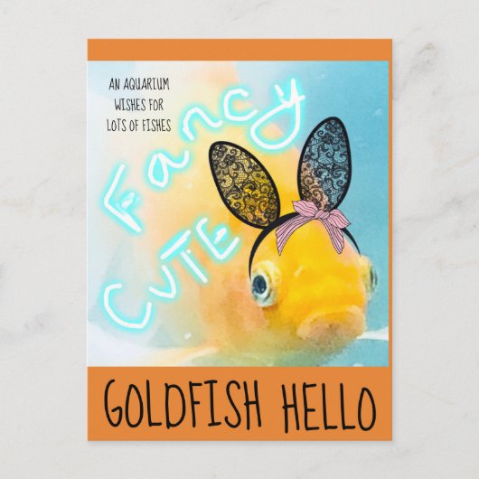 Goldfish Briefkaart (Voorkant)