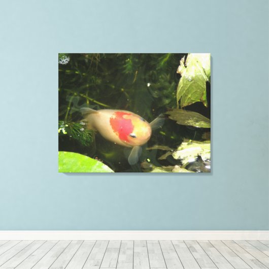 Goldfish Canvas Print (Insitu (Houten vloer))