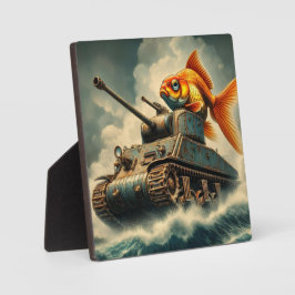 "Goldfish Commander" Desktop Plaque Fotoplaat