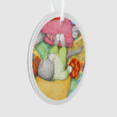 GOLDFISH CRACKERS KAT Acryl Circle Ornament (voorkant)