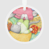 GOLDFISH CRACKERS KAT Acryl Circle Ornament (achterkant)
