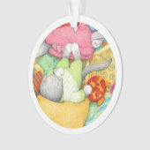 GOLDFISH CRACKERS KAT Acryl Circle Ornament (voorkant)