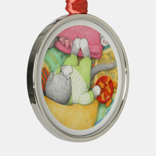 GOLDFISH CRACKERS KAT Premium Rond Ornament (Rechts)